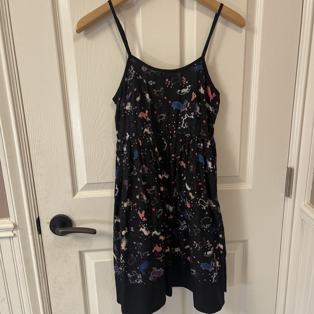 Erin Fetherston For Target Size 3 Dress Multicolor Rabbit Novelty Fit and Flare